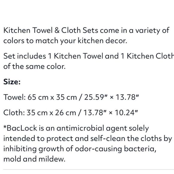 Norwex Kitchen Towel and Kitchen Cloth set of 2 NWT - Picture 6 of 10